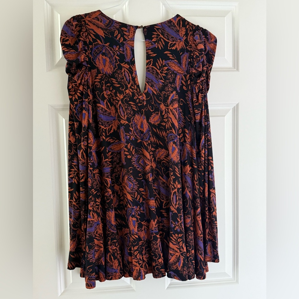 Free People Black and Orange Dress